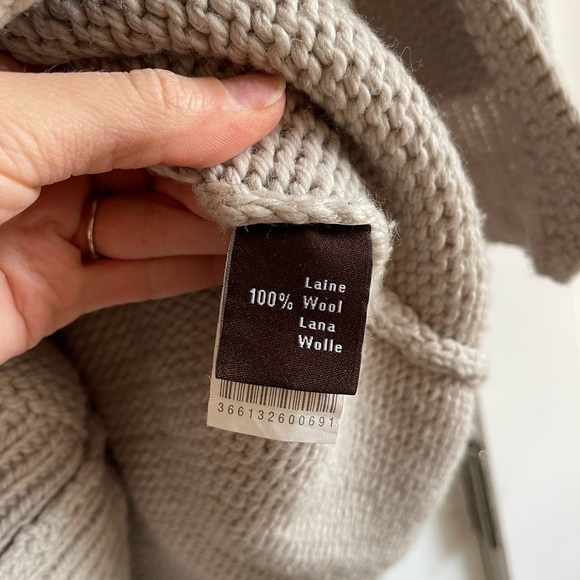 Gorgeous Antik Batik Long 100% Wool Knit Cardigan - M - Picture 4 of 5